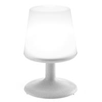 koziol Tafellamp Light to go; 18x18x28 cm (LxBxH); wit/grijs
