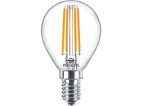 philips LED Lampe ersetzt 60W, E14 Tropfenform P45, klar, warmweiß, 806 Lumen, nicht dimmbar, 1er Pack [Energieklasse A++]