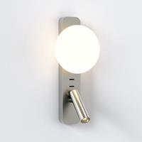 ASTRO Zeppo Reader wandlamp met leeslamp nikkel