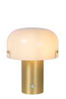 Lucide TIMON Tafellamp E14/25W 21cm Matt Goud/Opaal