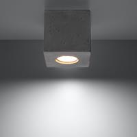 SOLLUX Plafondlamp Ara als kubus van beton