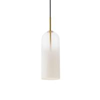 LEDS-C4 Glam hanglamp, glas wit, hoogte 31 cm