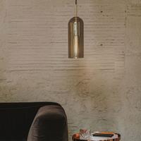 LEDS-C4 Glam hanglamp, rookglas, hoogte 31 cm