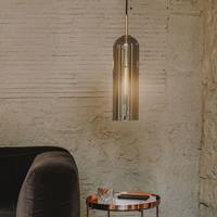 LEDS-C4 Glam hanglamp, rookglas, hoogte 38,5 cm