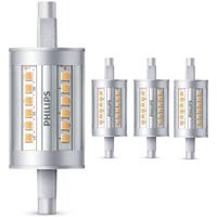 Philips LED Lampe ersetzt 60W, R7s Röhre R7s-78 mm, warmweiß, 950 Lumen, nicht dimmbar, 4er Pack [Energieklasse A++] - 