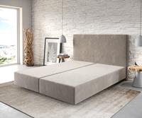DELIFE Boxspringgestell Dream-Well 160x200 Mikrofaser Beige