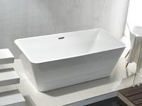 Bewonen Quadro vrijstaand bad acryl 180x80cm rechthoekig wit