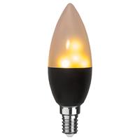 BEST SEASON Feuer LED Leuchtmittel, E14, 1800K, 18lm, Schwarz, moving flame