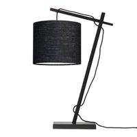Good&Mojo Tafellamp Andes - Bamboe Zwart/Zwart - 30x18x46cm