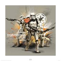 Pyramid Star Wars Rogue One Stormtroopers Profile Kunstdruk 40x40cm