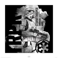 Pyramid Star Wars Rogue One Stormtrooper Smoke Kunstdruk 40x40cm