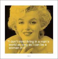 Pyramid Marilyn Monroe iQuote Mans World Kunstdruk 40x40cm