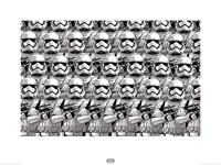 Pyramid Star Wars Episode VII Stormtrooper Pencil Art Kunstdruk 60x80cm