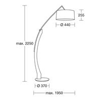 HerzBlut Amos booglamp, frame noten geolied