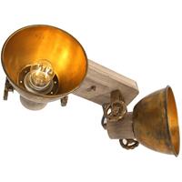 Deckenleuchte 2er Spot 7969BR Bronze Wandlampe Vintage - Steinhauer