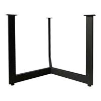 Furniture Legs Europe Zwarte stalen salontafel onderstel hoogte 43 cm en diameter 59 cm (40 x 20 mm)