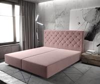 DELIFE Boxspringgestell Dream-Great 180x200 Mikrofaser Rosé