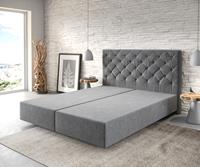 DELIFE Boxspringgestell Dream-Great 160x200 Mikrofaser Anthrazit