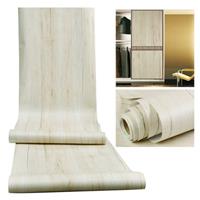 Garderobemeubilair PVC Waterdichte aangroeiwerende houtnerf Zelfklevende stickers, specificatie: 60cm x 5m (witte esdoorn)
