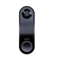 Arlo Video Doorbell Wire-Free Schwarz - Kabellose Video-Türklingel-Kamera mit HD-Videoüberwachung