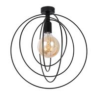 globo Decken Lampe Leuchte Metall-Schwarz D 42cm Beleuchtung verstellbare Ringe Küche