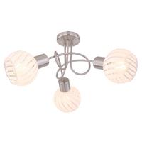 Globo - Decken Lampe Rondell Leuchte 3-Flammig Glas Beleuchtung Strahler Wohn Ess Zimmer