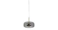 Clayre & Eef Hanglamp met lamp - Ø 33*16/160 cm led - grijs - metaal / glas -  - 6LMP705G