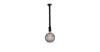 Home Sweet Home hanglamp Leonardo zwart Spiral g180 - smoke