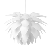 Beliani - Stilvolle Pendelleuchte Blumenform Kunststoff weiß Musone - Weiß