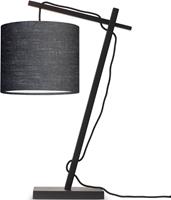GOOD&MOJO Tafellamp Andes - Bamboe Zwart|Donkergrijs - 30x18x46cm