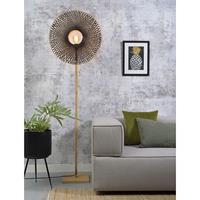 Good & Mojo Vloerlamp- KALIMANTAN - Bamboe - Verticaal - Productedium - 180 cm / Product Met gloeilamp: Nee