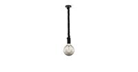 Home Sweet Home hanglamp Leonardo zwart Globe g125 - smoke