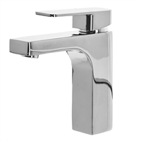 Beliani - Wasserhahn Silber aus Messing Badezimmer/ Armaturen/ Badarmaturen Glänzender Klassischer Wasserhahn Modernes Design