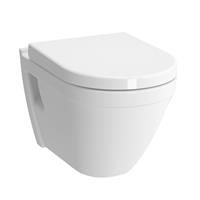 Douche Concurrent Toiletpot Hangend Plieger Vitra 36.5x54.5x40cm Wandcloset Keramiek Glans Wit Diepspoel met Toiletzitting