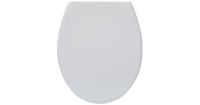 Saqu - Clear WC-Sitz mit Softclose und Quick Release 37,2x44,6x5,2cm Mattweiß - Matt Weiß