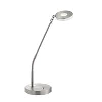 fischer&honsel Dent LED-Tischlampe 6W Warmweiß, Neutralweiß, Tageslichtweiß Nickel (matt)