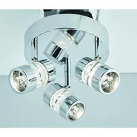 Searchlight LED plafondlamp Bubbles, IP44, 3-lamps