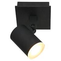 STEINHAUER LED Deckenleuchte Points noirs in Schwarz 1x 4,6W 480lm GU10 1-flammig IP44