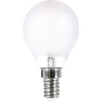 LightMe LED-lamp Energielabel A++ (A++ - E) E14 Kogel 4 W = 40 W Warmwit (Ø x l) 45 mm x 75 mm Dimbaar, Filament / Retro-LED 1 stuk(s)