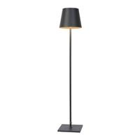 Lucide Justin - vloerlamp - 150 cm - 4,5W dimbare LED incl. - IP54 - zwart