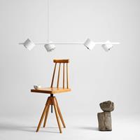 ALDEX Hanglamp Bot, wit, 4-lamps