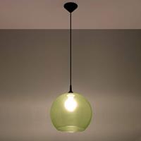 SOLLUX Hanglamp Colour, glazen kap groen