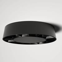 Lucande Kelissa LED-Außendeckenlampe, schwarz rund
