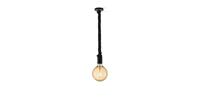 Home Sweet Home hanglamp Leonardo zwart Globe g125 - amber