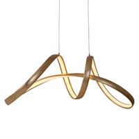 Näve LED-Pendelleuchte, inkl. Leuchtmittel, 85x28cm, warmweiß gold