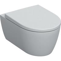 ICon Set Wand-Tiefspül-WC 36x53cm, geschlossene Form, rimfree, mit WC-Sitz, weiß - Geberit