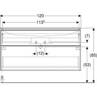 GEBERIT Badkamermeubel Set  iCon 2 lades en wastafelen