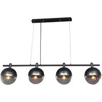 Lucande Dustian hanglamp, 4-lamps