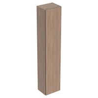 Keramag - Geberit iCon Hochschrank mit einer Tür, 36x180x29,1 cm, 502316, Farbe: Front/Korpus: Eiche/Melamin Holzstruktur, Griff: