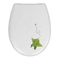 Douche Concurrent Toiletbril Cedo Frog en Flies Print Duroplast Softclose en Quickrelease Toiletzitting